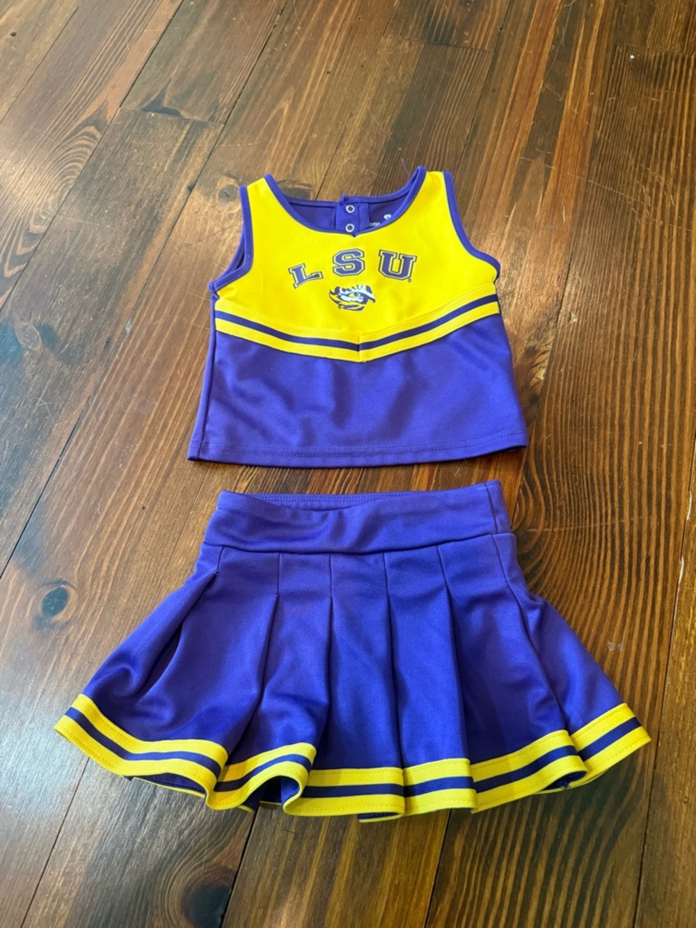 LSU Purple and Gold Cheer Set - Top & Skirt